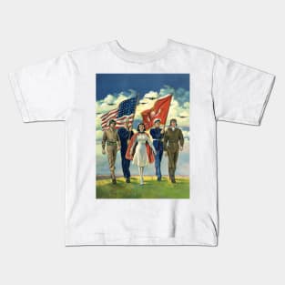 Vintage Military Personnel Kids T-Shirt